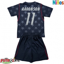 Camiseta Estados Unidos Brenden Aaronson #11 Visitante Equipación para niños Mundial 2026 manga corta (+ pantalones cortos)